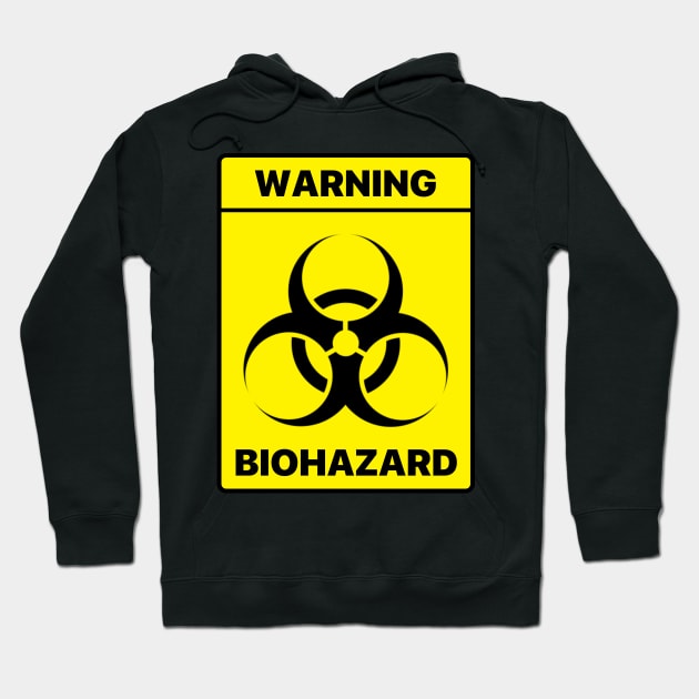 BIOHAZARD Warning Accurate Symbol Hoodie by labstud